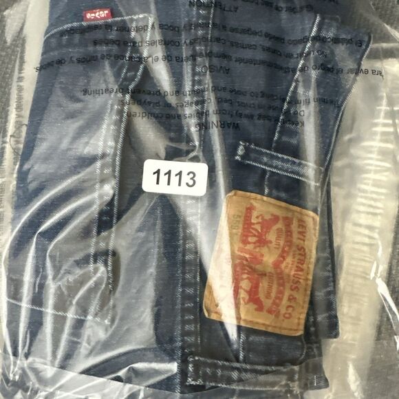 Levi's 559 Relaxed Fit Straight Leg Denim Blue Jeans Mens Size 40 x 33 Dark Wash - Picture 11 of 11